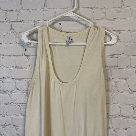 Varley Long Palmer Tank Top Eggnog size large - Picture 2 of 6